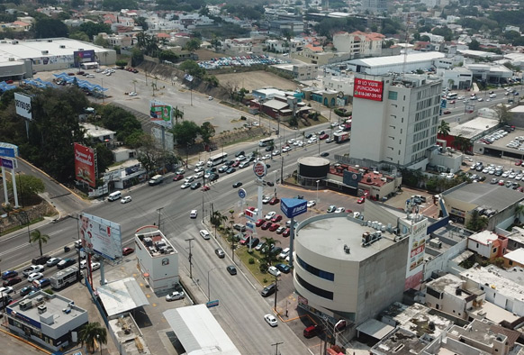 Vista panorámica de Tampico, ciudad con fuerte desarrollo económico, empresarial y comercial en el Golfo de México, Punto Marqués